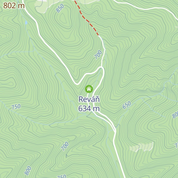 Map of Reváň