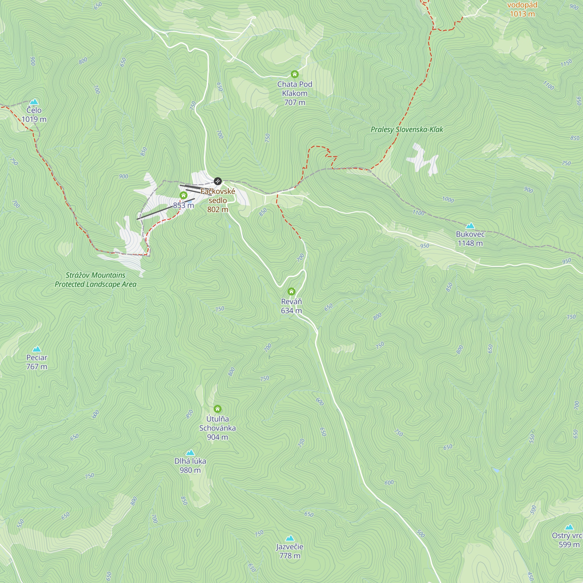 Reváň map