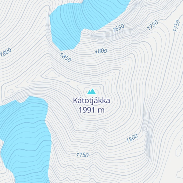 Map of Kåtotjåkka