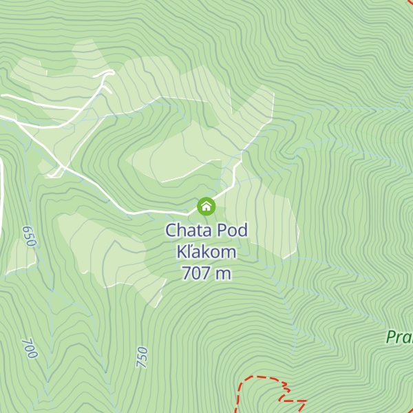 Map of Chata Pod Kľakom