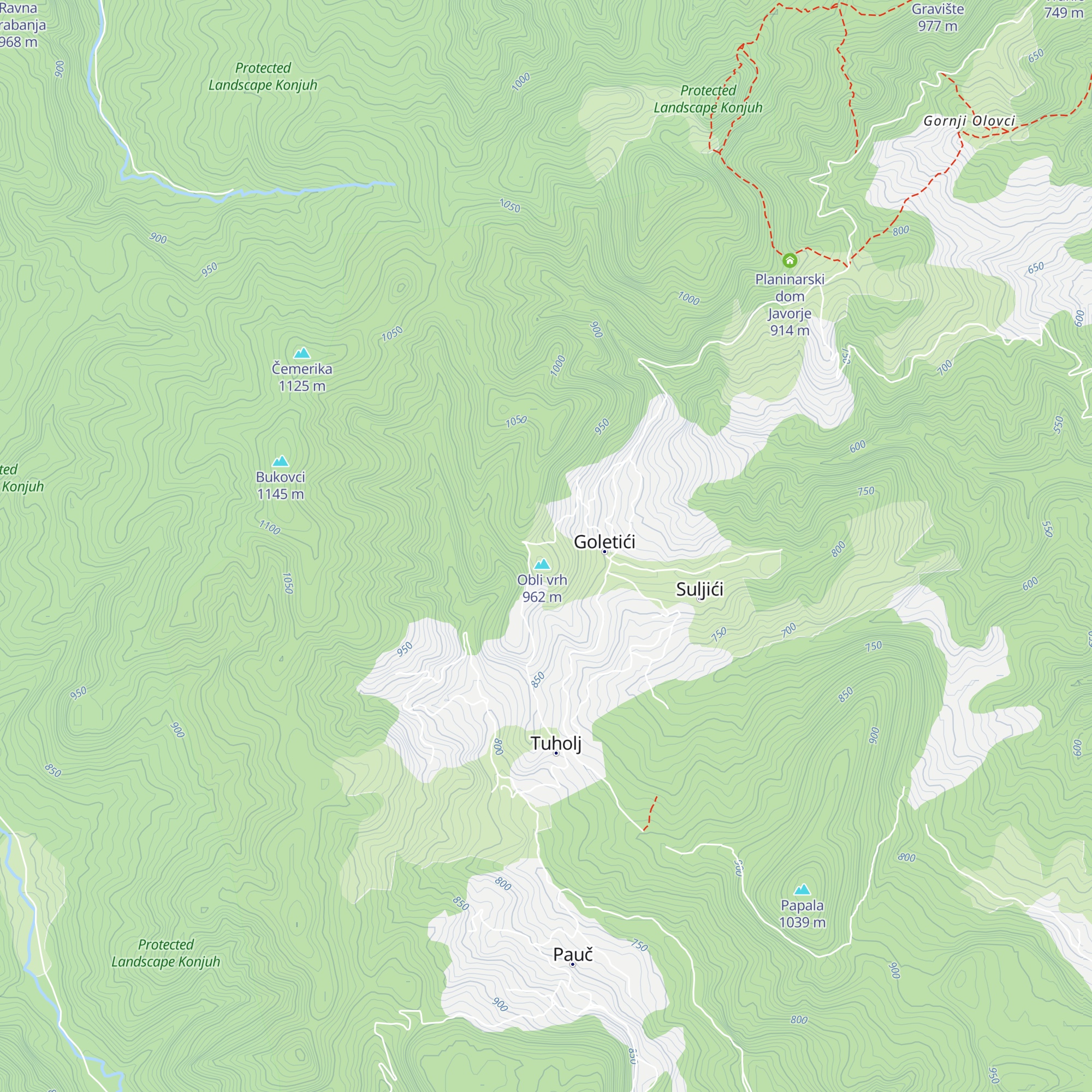 Planinarski dom Miljkovac map