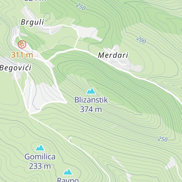 Map of Blizanstik