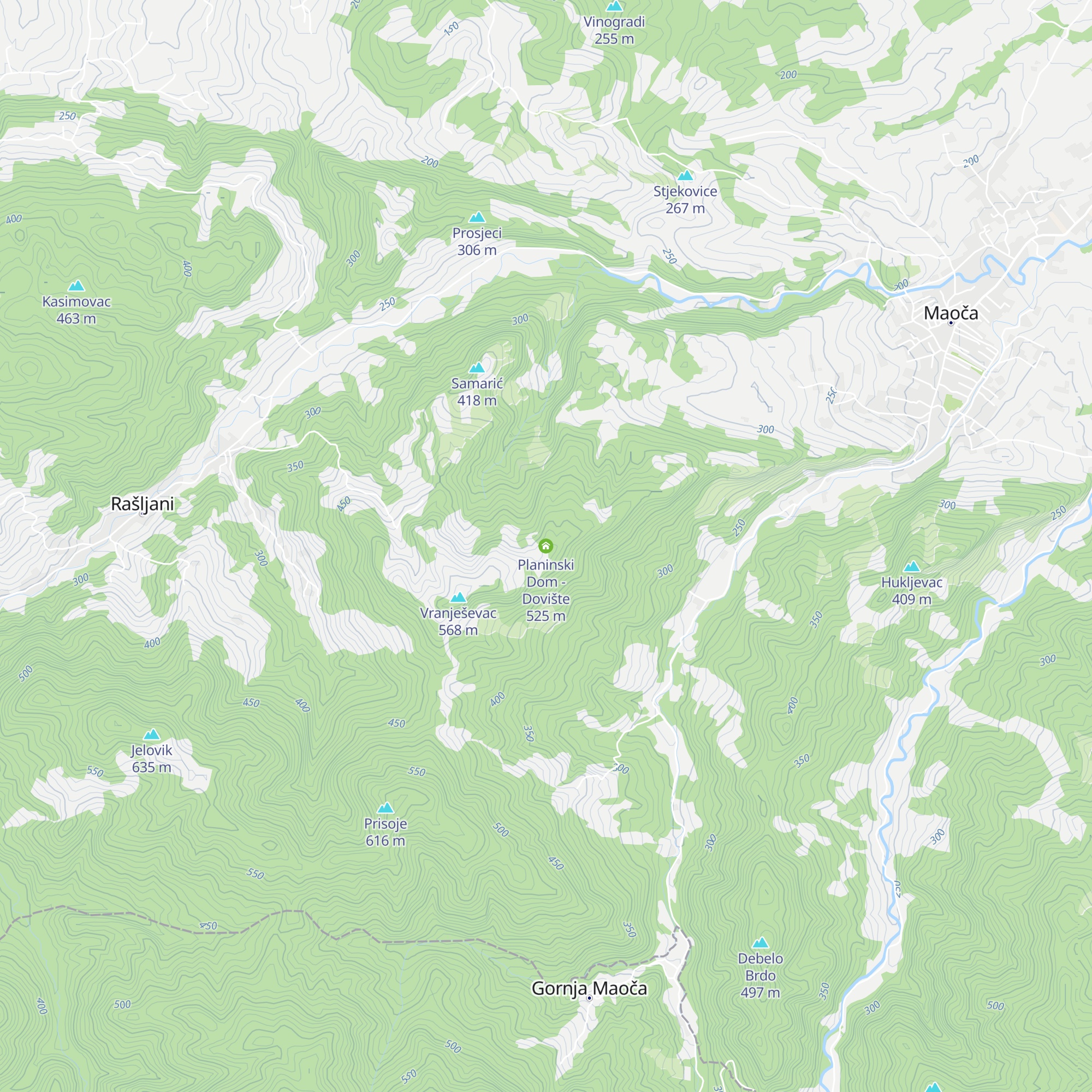 Planinski Dom - Dovište map