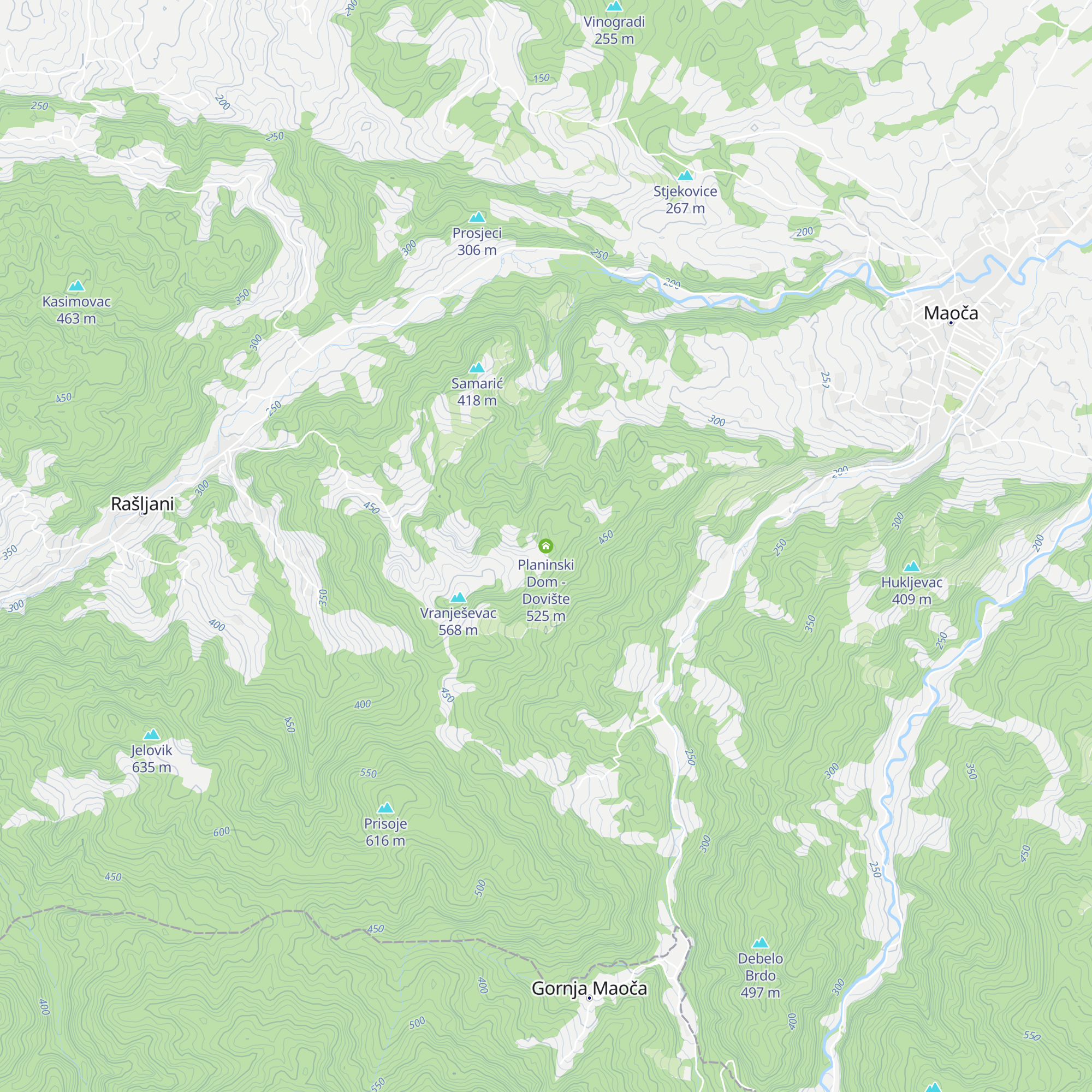 Planinski Dom - Dovište map