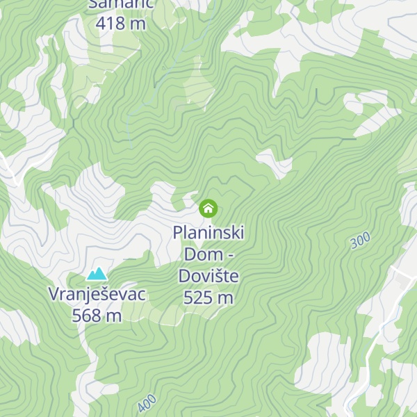 Map of Planinski Dom - Dovište