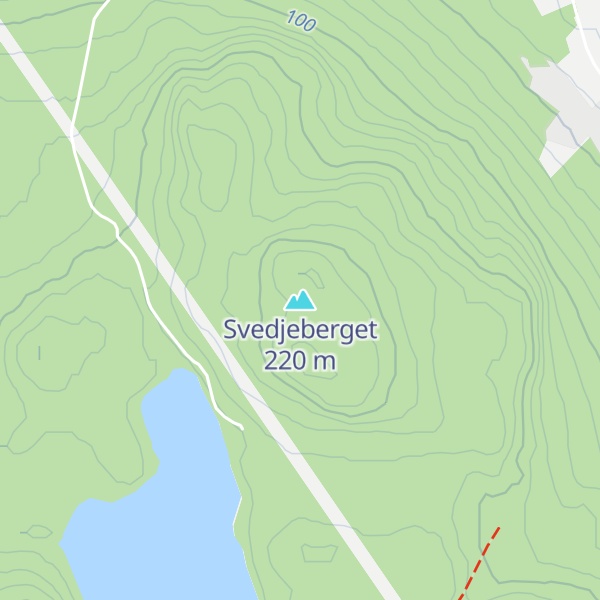 Map of Svedjeberget