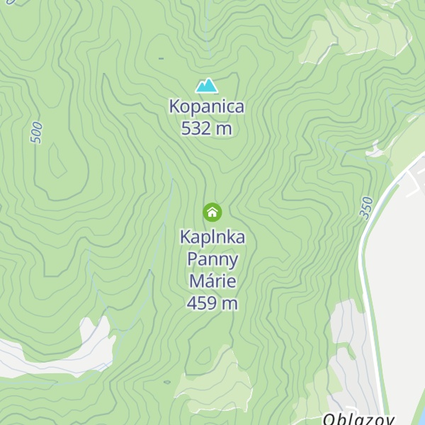 Map of Kaplnka Panny Márie