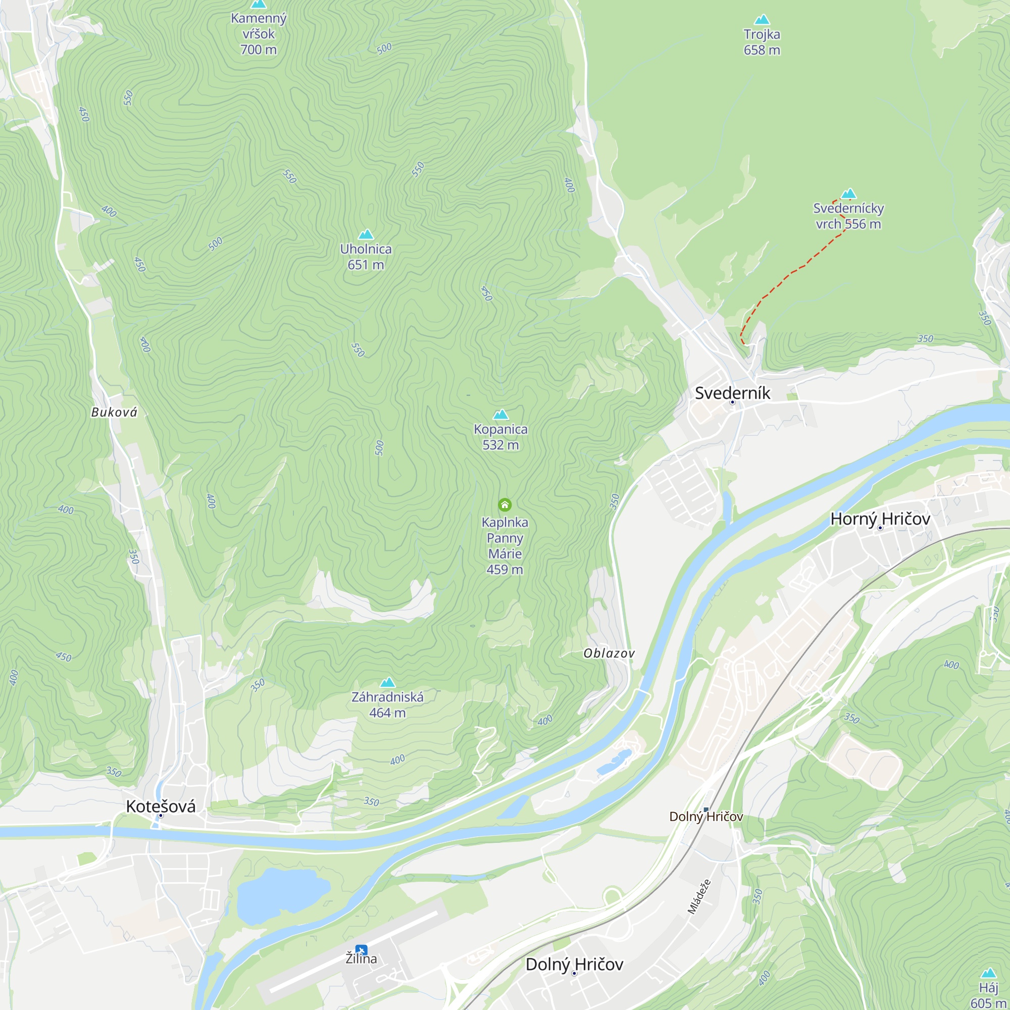 Kaplnka Panny Márie map