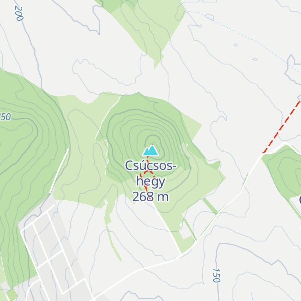 Map of Csúcsos-hegy