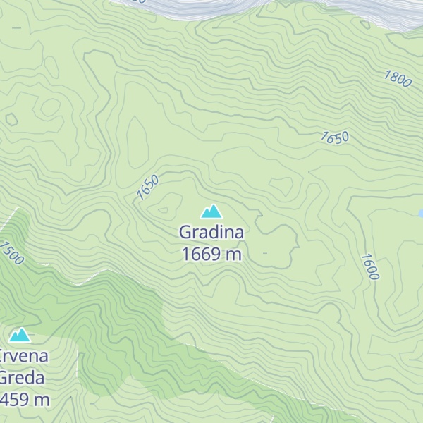 Map of Gradina