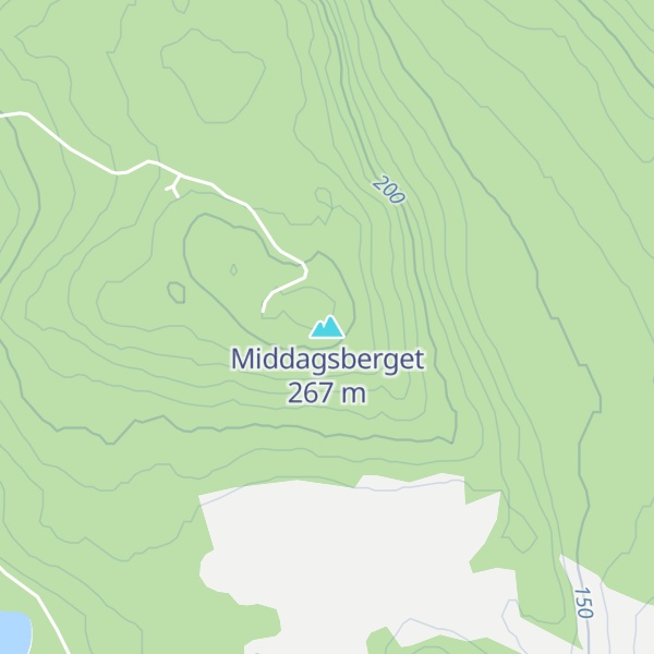 Map of Middagsberget