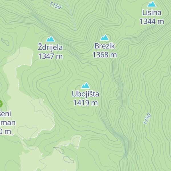 Map of Ubojišta
