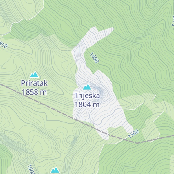 Map of Trijeska