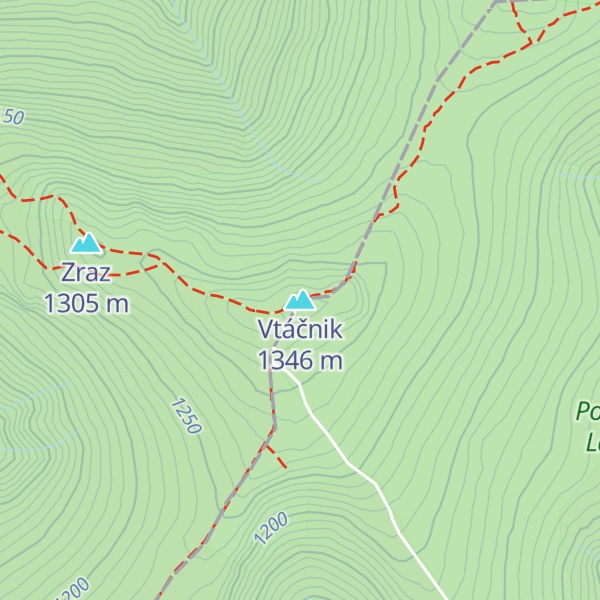 Map of Vtáčnik