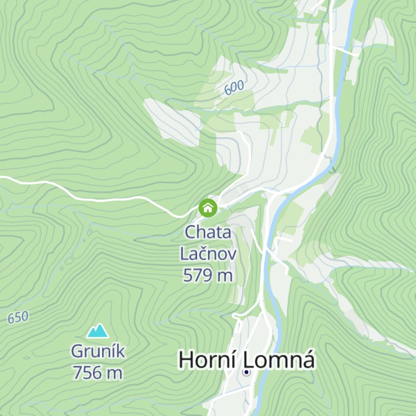 Map of Chata Lačnov