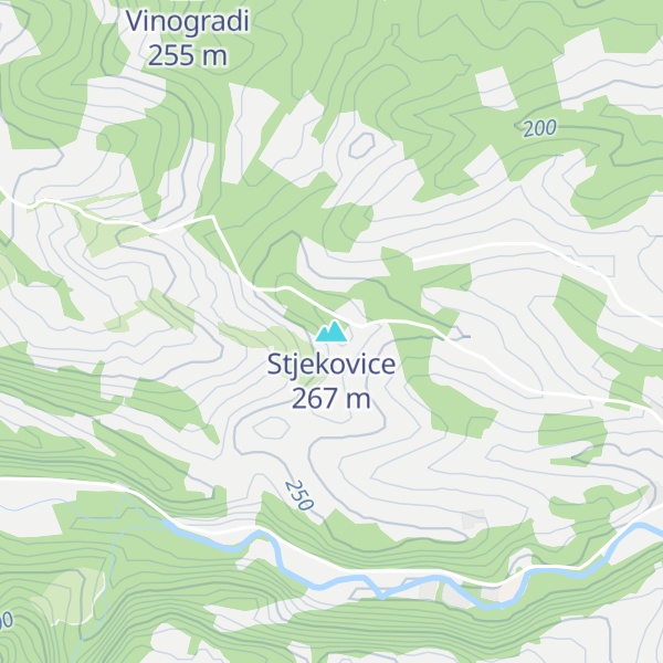 Map of Stjekovice