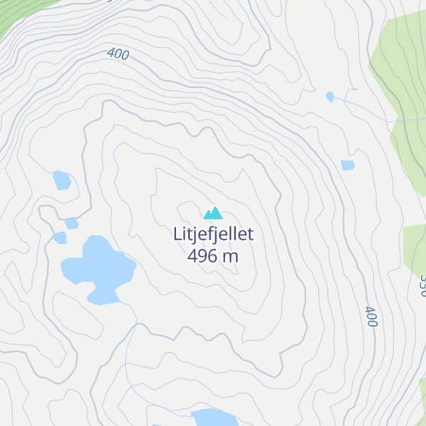 Map of Litjefjellet