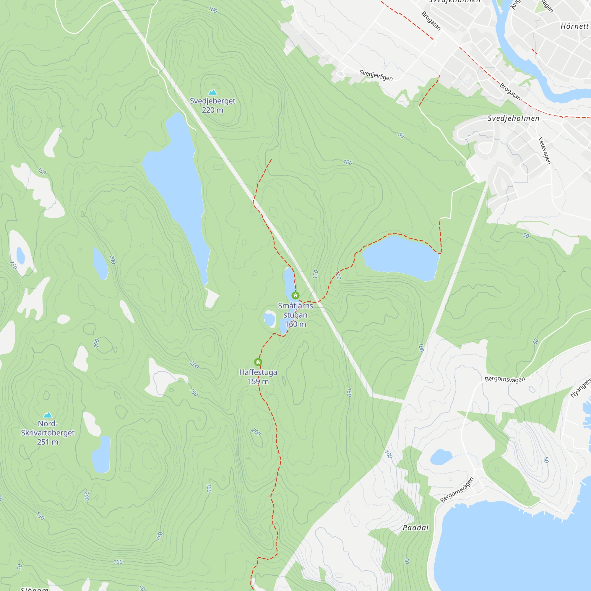 Småtjärns stugan map
