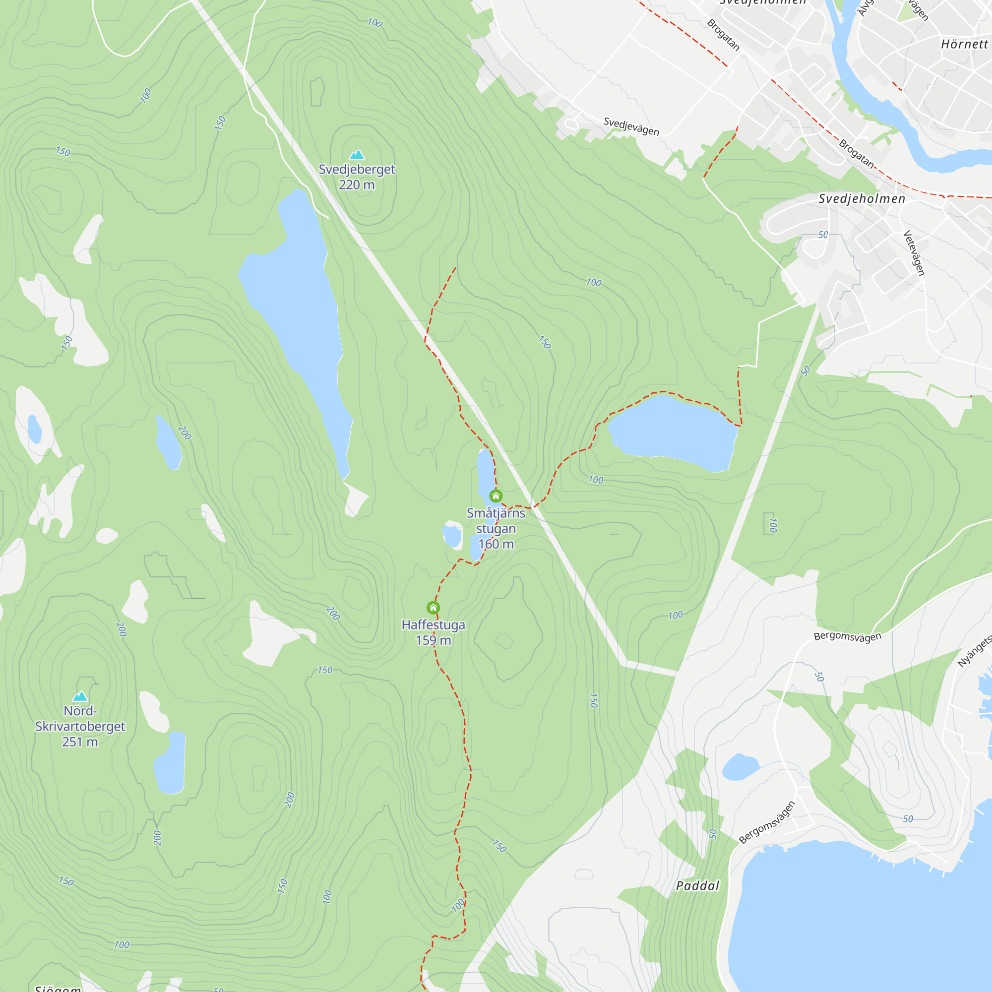 Småtjärns stugan map