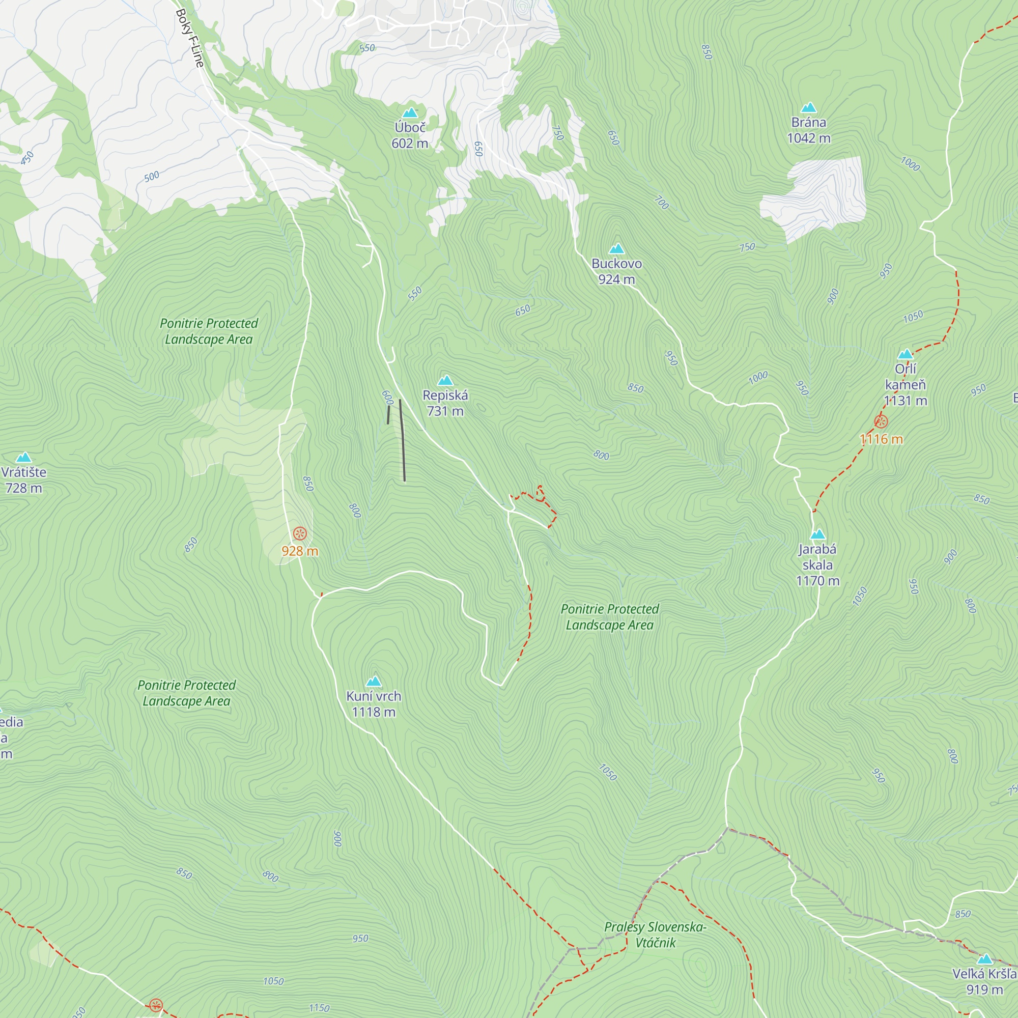 Chata Smrečina map