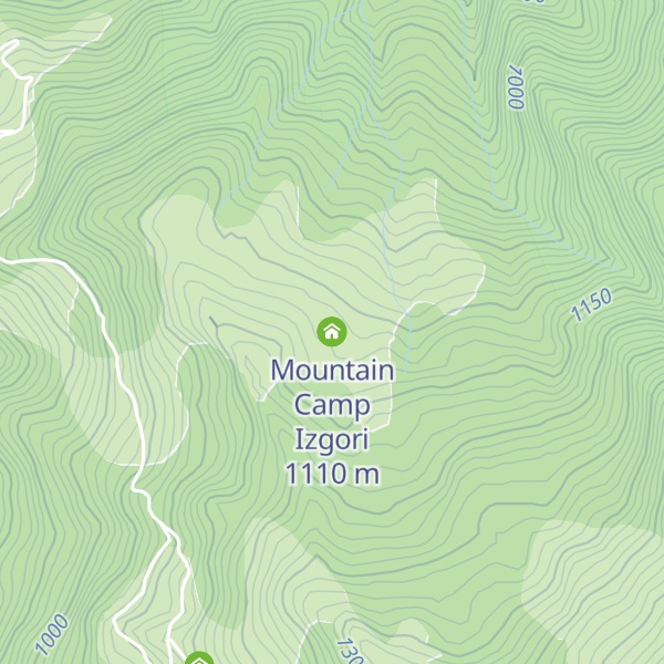 Map of Mountain Camp Izgori