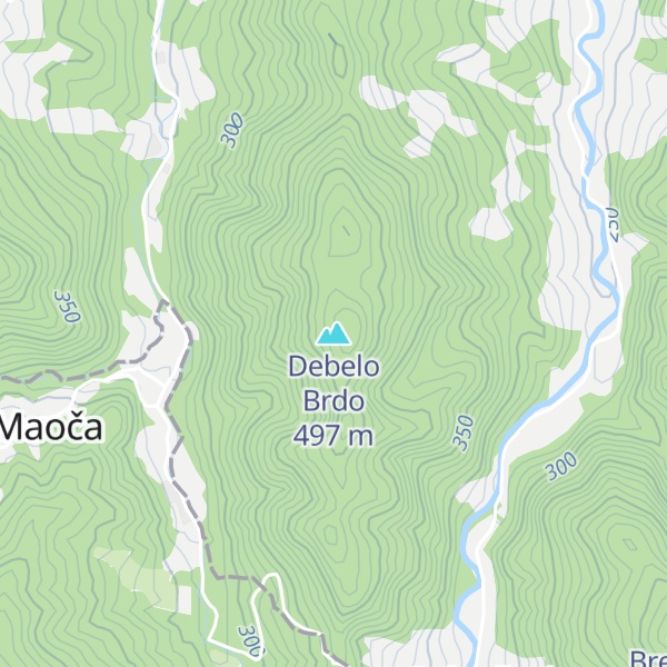 Map of Debelo Brdo