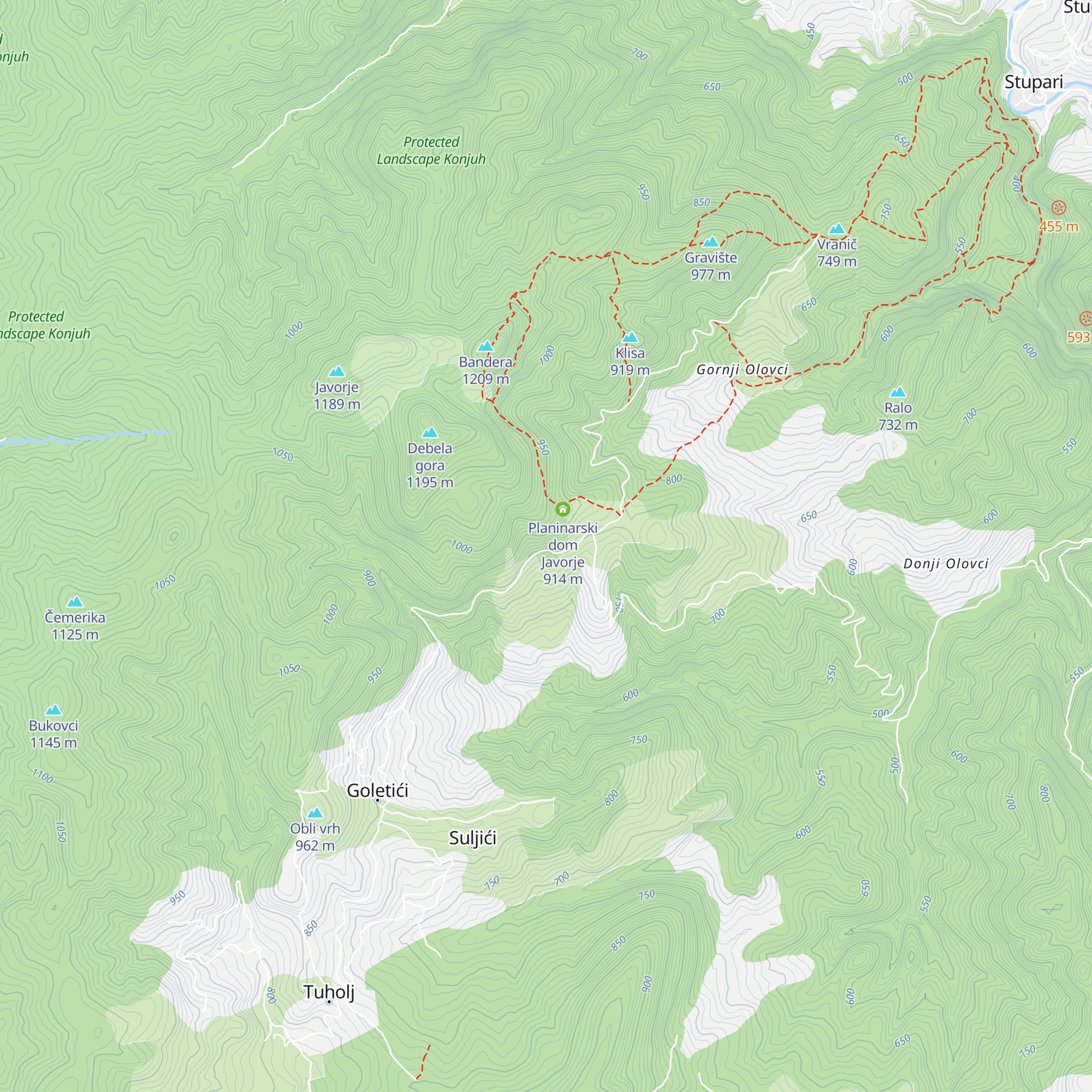 Lovačka kuća map