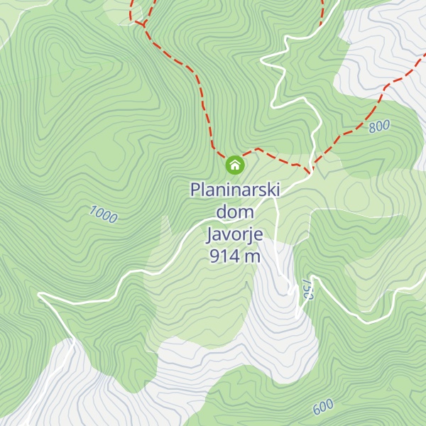Map of Lovačka kuća
