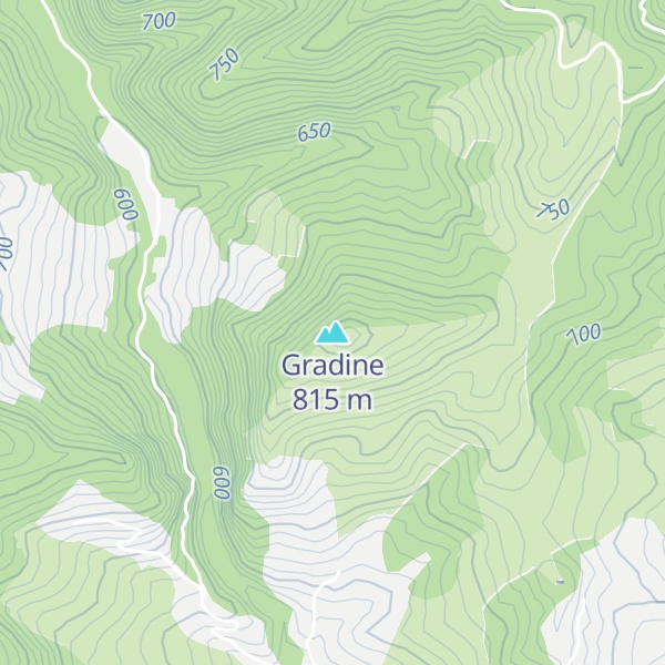 Map of Gradine