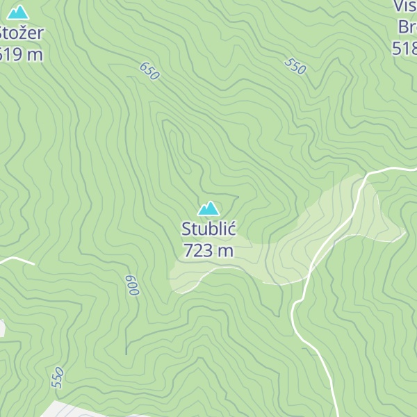 Map of Stublić