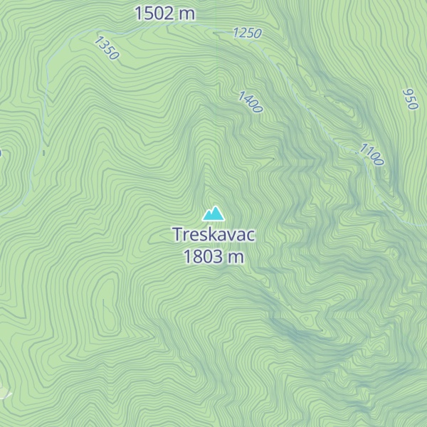 Map of Treskavac