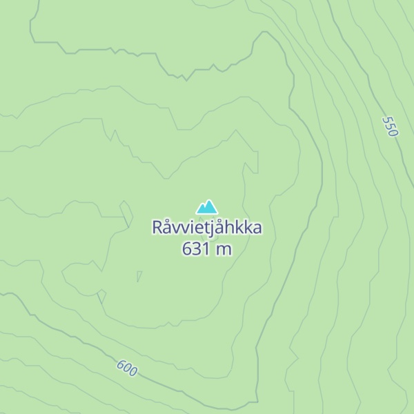 Map of Råvvietjåhkka