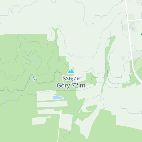 Map of Księże Góry
