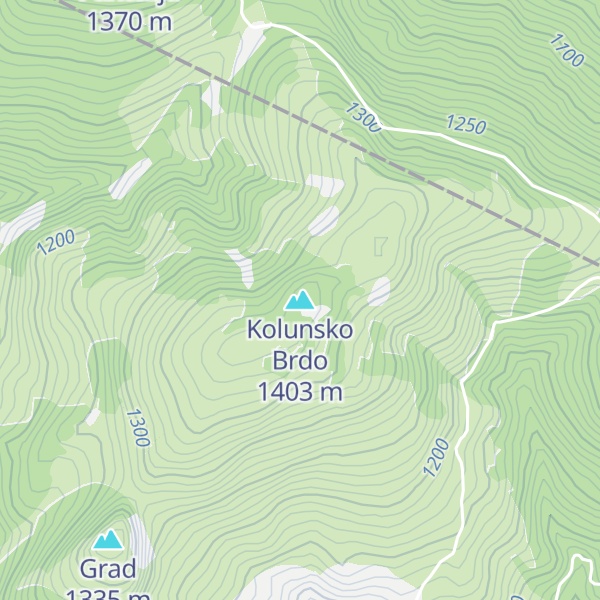 Map of Kolunsko Brdo