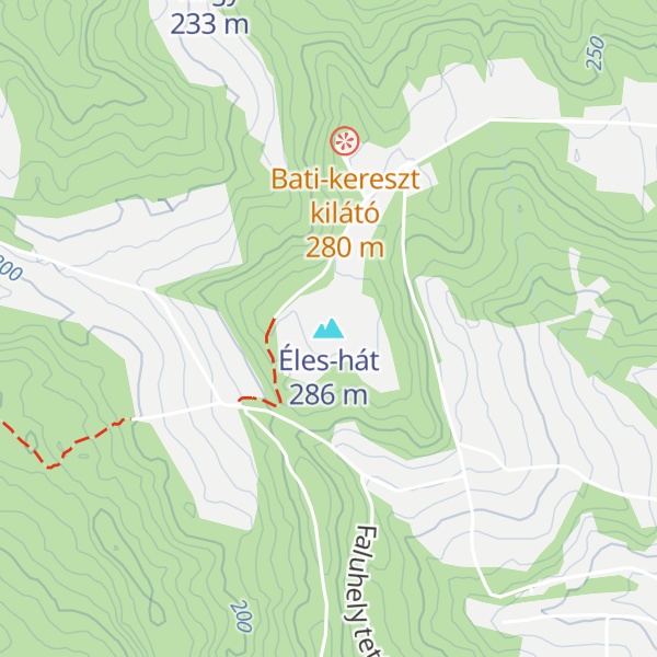 Map of Éles-hát