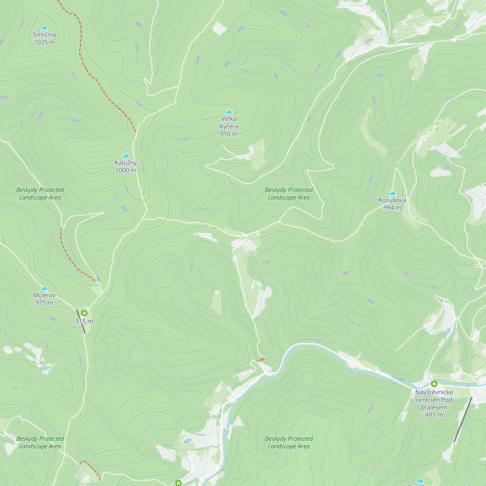 Horská chata Kamenitý map