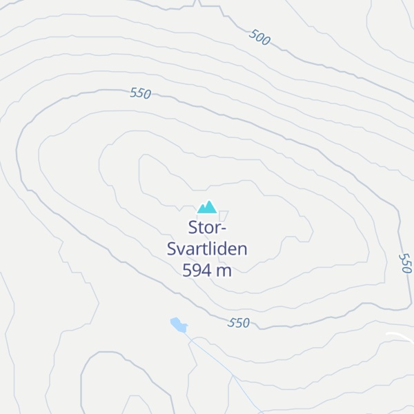 Map of Stor-Svartliden