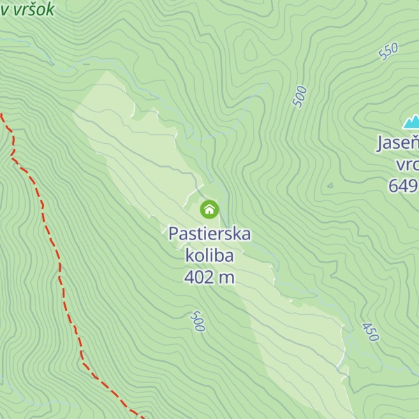 Map of Pastierska koliba