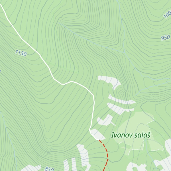 Map of Partizánska chata