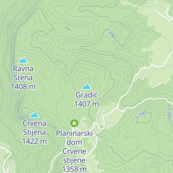 Map of Gradić