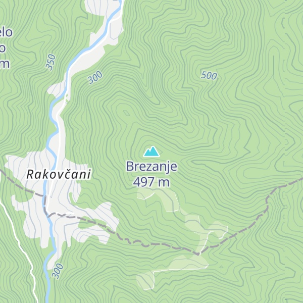 Map of Brezanje
