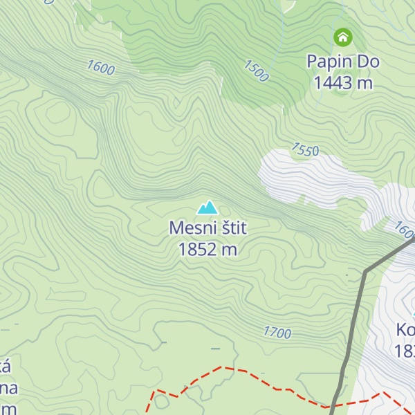Map of Mesni štit