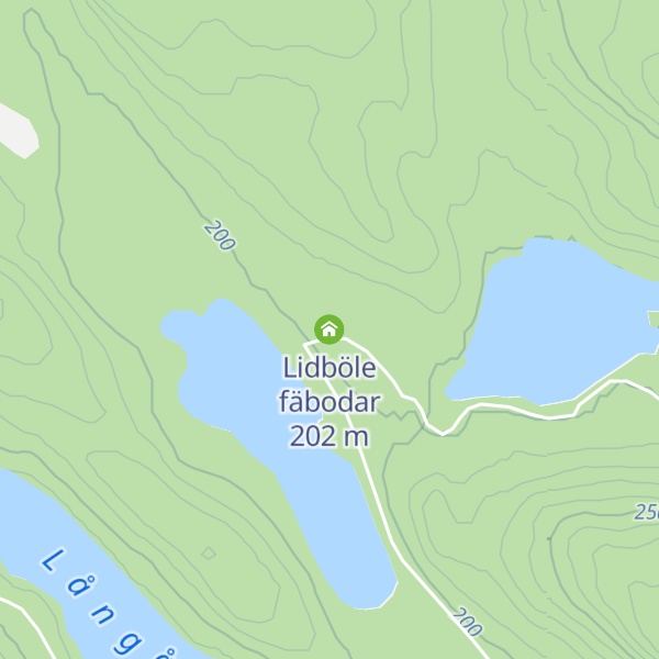 Map of Lidböle fäbodar