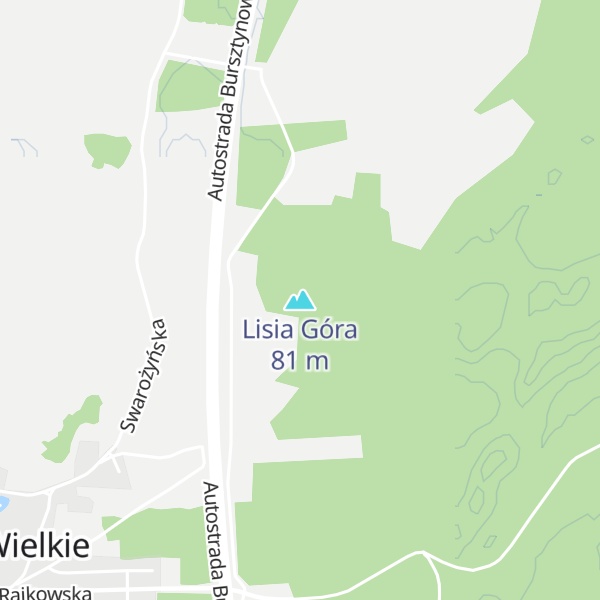 Map of Lisia Góra