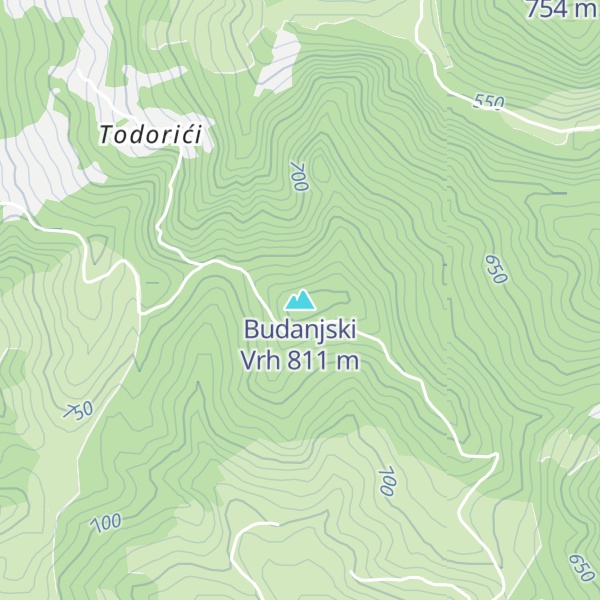 Map of Budanjski Vrh