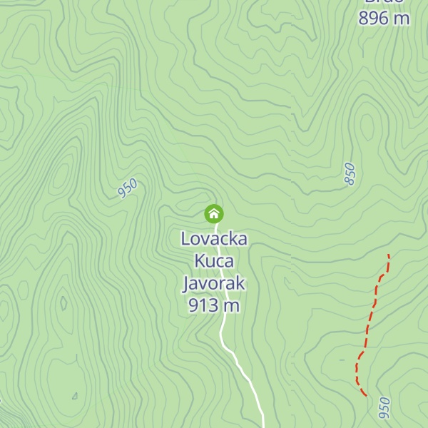 Map of Lovacka Kuca Javorak
