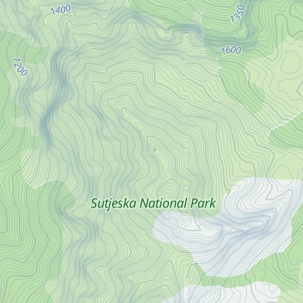 Map of Lica (sjeverni vrh)