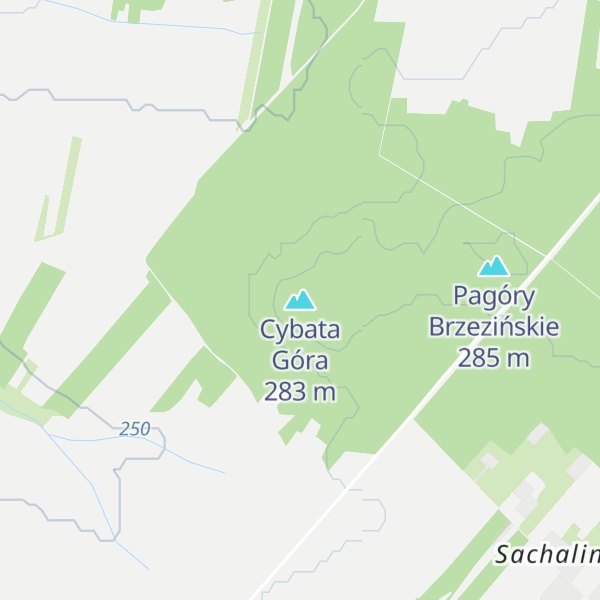 Map of Cybata Góra