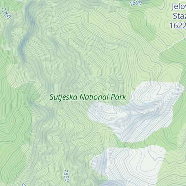 Map of Lica (južni vrh)