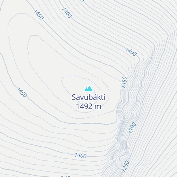 Map of Savubákti